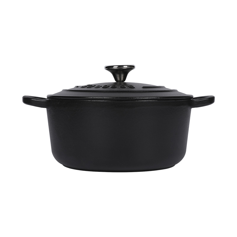 Enameled Cast Iron Round Dutch Oven With Lid