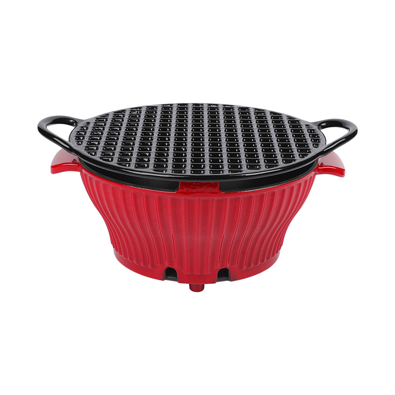 Portable Enamel Coated Table Charcoal Grill